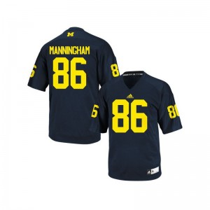 Michigan Mario Manningham Jersey S-XL Youth Limited - Navy Blue
