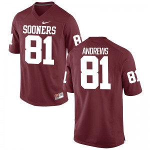 Sooners Jersey Small Mark Andrews Mens Limited - Crimson