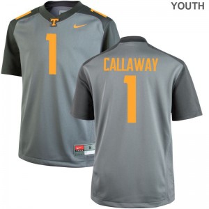 Tennessee Limited Marquez Callaway Youth Jerseys XL - Gray