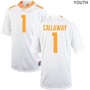 Marquez Callaway Youth(Kids) Jerseys Youth Small White Limited Tennessee Vols