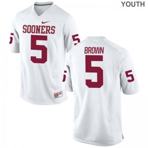 Sooners Marquise Brown Jersey Youth Small Limited Youth - White