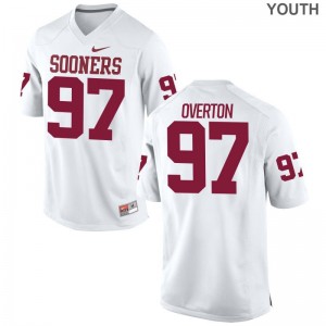 Marquise Overton Youth(Kids) OU Sooners Jerseys White Limited Jerseys