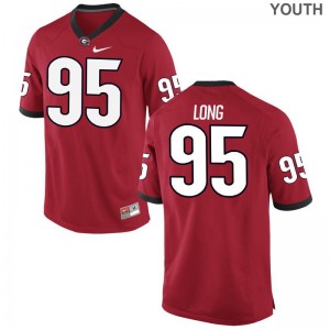 Limited Marshall Long Jersey Small Youth(Kids) UGA - Red