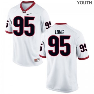 Limited White Marshall Long Jersey S-XL Youth UGA