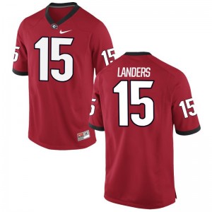 Matt Landers Georgia For Men Jerseys Red Stitched Limited Jerseys