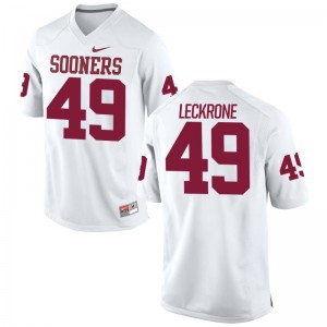Matthew Leckrone Mens Jersey Mens Large Oklahoma Sooners Limited - White