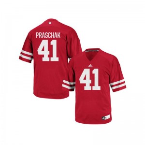 University of Wisconsin Authentic For Men Max Praschak Jerseys 2XL - Red