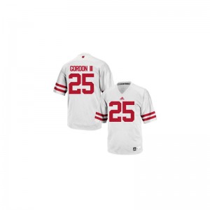 Wisconsin Youth(Kids) Authentic White Melvin Gordon III Jerseys Youth XL