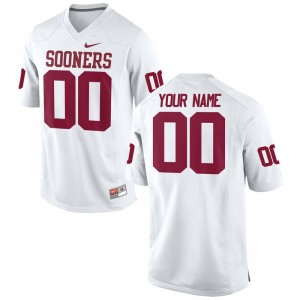 Mens White Customized Jerseys Sooners Limited