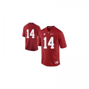 Jake Coker Mens Alabama Jersey #14 Red Limited Jersey