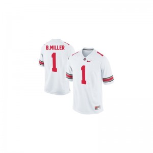 Braxton Miller Ohio State Jersey Mens Limited Jersey - #1 White