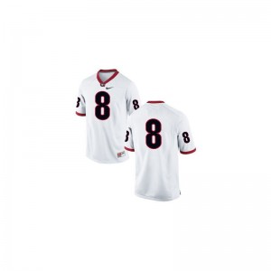 Mens Limited UGA Jersey A.J. Green #8 White Jersey