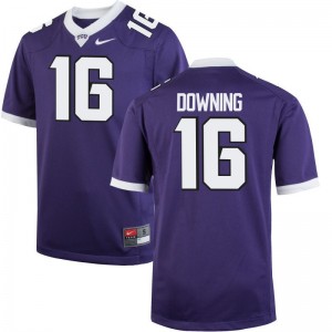 TCU Horned Frogs Michael Downing Jerseys XX Large For Men Limited - Purple