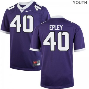 Michael Epley Youth(Kids) Horned Frogs Jerseys Purple Limited Jerseys