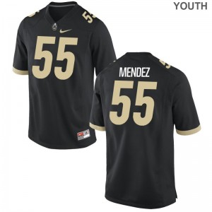 Purdue Michael Mendez Jerseys Youth X Large Black Kids Limited
