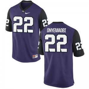 Michael Onyemaobi For Men Purple Black Jersey X Large Limited Horned Frogs