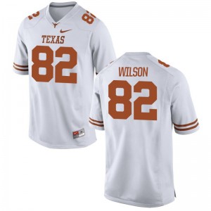 Texas Longhorns Jerseys XX Large of Michael Wilson Limited For Men - White