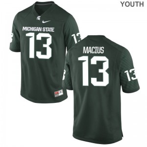 Mickey Macius Youth(Kids) Jersey X Large Michigan State University Limited - Green