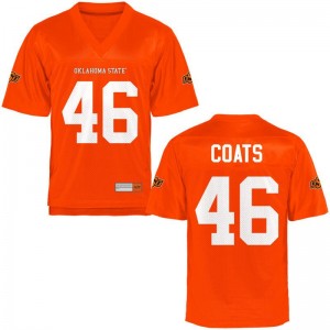 Oklahoma State Cowboys Limited Mens Orange Mike Coats Jersey S-3XL