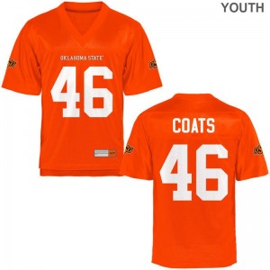 Mike Coats Oklahoma State Cowboys For Kids Limited Jerseys XL - Orange