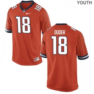 Limited For Kids Illinois Fighting Illini Jersey Youth Small of Mike Dudek - Orange