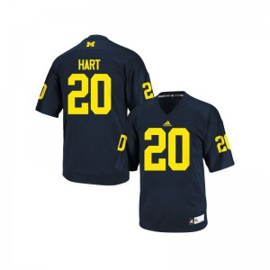 Limited Mike Hart Jerseys Youth XL Youth Wolverines - Navy Blue