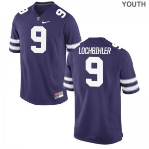 Mitch Lochbihler Jerseys Kansas State Purple Limited Youth(Kids) Stitch Jerseys