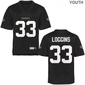 UCF Knights Monterious Loggins Jersey Youth X Large Limited For Kids Black