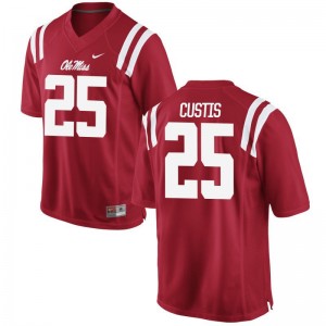 Ole Miss Montrell Custis Jerseys Limited For Men Red