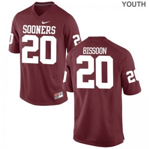 Kids Limited Embroidery OU Jersey Najee Bissoon Crimson Jersey