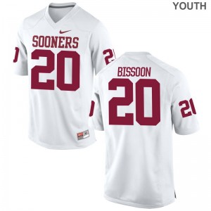 Oklahoma Sooners Najee Bissoon Youth(Kids) Limited High School Jerseys White
