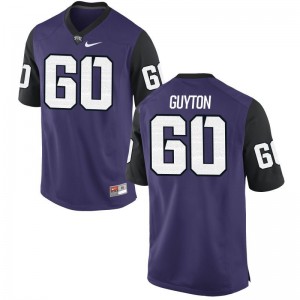 Nate Guyton Texas Christian University Jersey Purple Black For Men Limited
