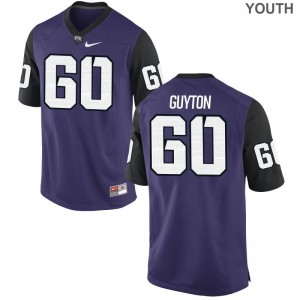Nate Guyton Youth Jerseys Youth X Large Texas Christian Limited Purple Black