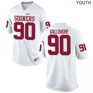 Oklahoma Sooners Neville Gallimore Limited Youth(Kids) Jerseys X Large - White