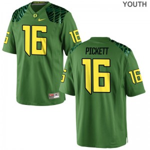 Nick Pickett For Kids Apple Green Jerseys Youth Small Limited Oregon