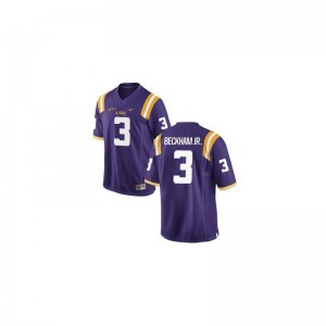 Tigers Odell Beckham Jr Limited For Kids Stitched Jersey - Purple