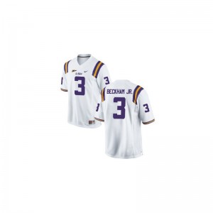 Odell Beckham Jr Youth Jersey XL Limited White LSU Tigers