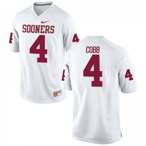 Oklahoma Sooners Jerseys Mens XL of Parrish Cobb Men Limited - White