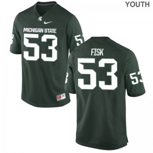 Peter Fisk Youth(Kids) Jersey XL Limited Green Michigan State Spartans