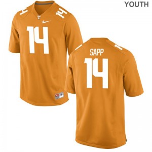 Youth Small UT Quart'e Sapp Jerseys NCAA Youth(Kids) Limited Orange Jerseys