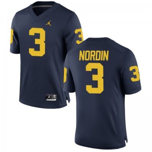 Quinn Nordin Michigan Wolverines Jerseys Mens XXL Men Limited - Jordan Navy