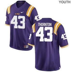 Ray Thornton LSU Jerseys Youth Medium Limited Purple Youth(Kids)