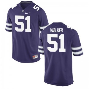 Reggie Walker Limited Jerseys Men Stitch Kansas State University Purple Jerseys