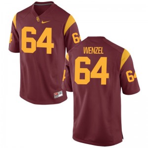 Richie Wenzel For Men USC Trojans Jersey White Limited Official Jersey