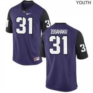 TCU Ridwan Issahaku Jersey Youth X Large Purple Black Youth(Kids) Limited