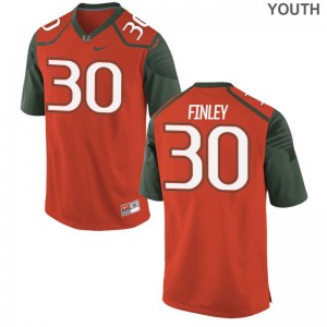 Romeo Finley Miami Jersey Youth Large Youth Limited - Orange