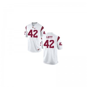 USC Ronnie Lott Jerseys Youth XL White For Kids Limited