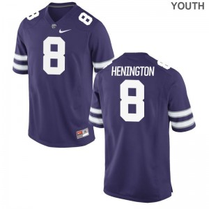 Ryan Henington Kansas State Jersey Medium For Kids Limited Purple