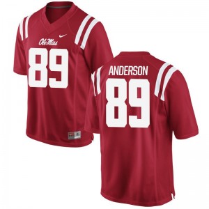 Ryder Anderson Jersey Ole Miss Rebels Red Limited For Men Jersey