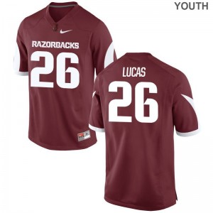 Arkansas Razorbacks Ryder Lucas Jerseys S-XL Youth Limited Jerseys S-XL - Cardinal